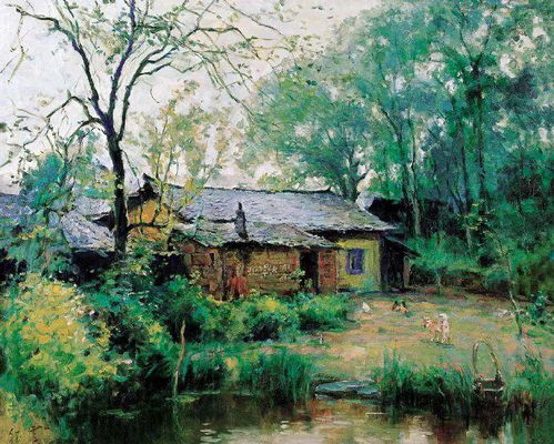 老一輩油畫家筆下的田園風景,也太美了