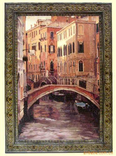 【小額批發】威尼斯風情裝飾油畫/古典風格酒店裝飾壁畫