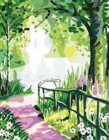 0*50清新小徑 免費代理加盟 頂呱呱畫業出品 色彩空間數字油畫[廠家直供]_書法繪畫_世界工廠網中國產品信息庫