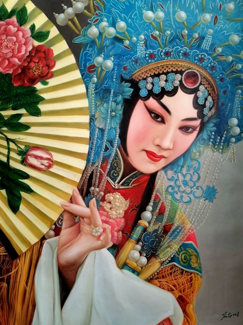 油畫戲曲人物大家劉用華 建黨100周年油畫精品展 精品賞析