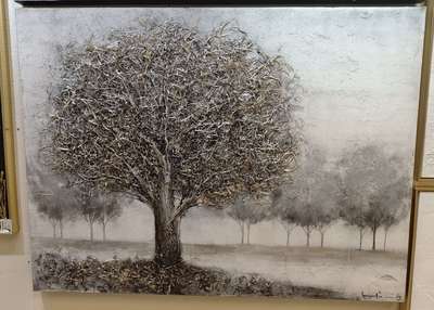 高品質布底油畫【可定制】樹木風景風格油畫價格,廠家,品牌,批發市場,圖片優選海順相框商行