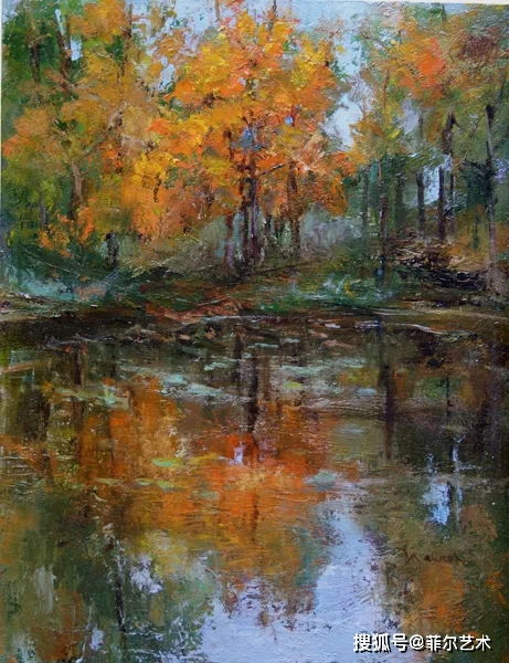 真正的魔術師是光本身,這美美的風景油畫作品難得一見