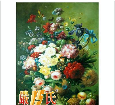 嚴氏手繪油畫YS-PT1001810 花卉裝飾之美
